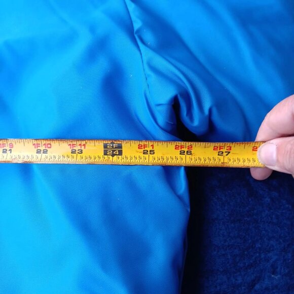 Birdie By Richard A. Leslie Vtg Quilted Blue Men's Bomber Jacket Large USA Water - Picture 4 of 7